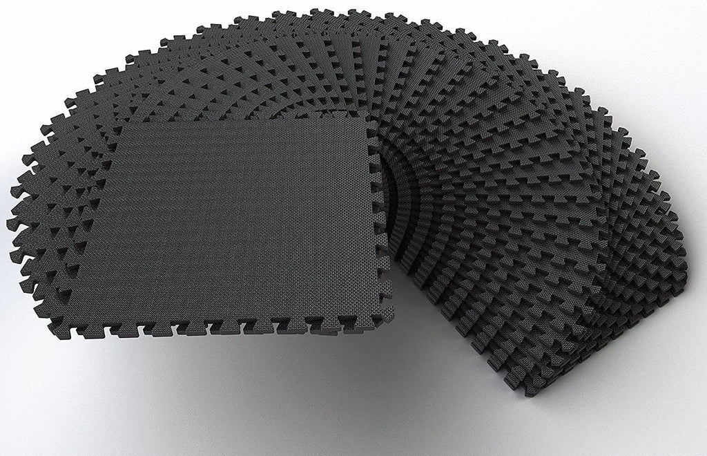 Tapete de ejercicio tipo rompecabezas BalanceFrom con losetas entrelazadas de espuma EVA