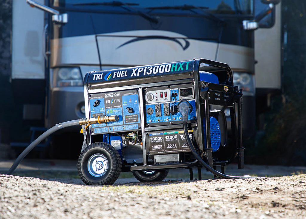 2025 Generador Portátil Trifuel 13 000 W HXT con Alerta de Monóxido de Carbono (CO)