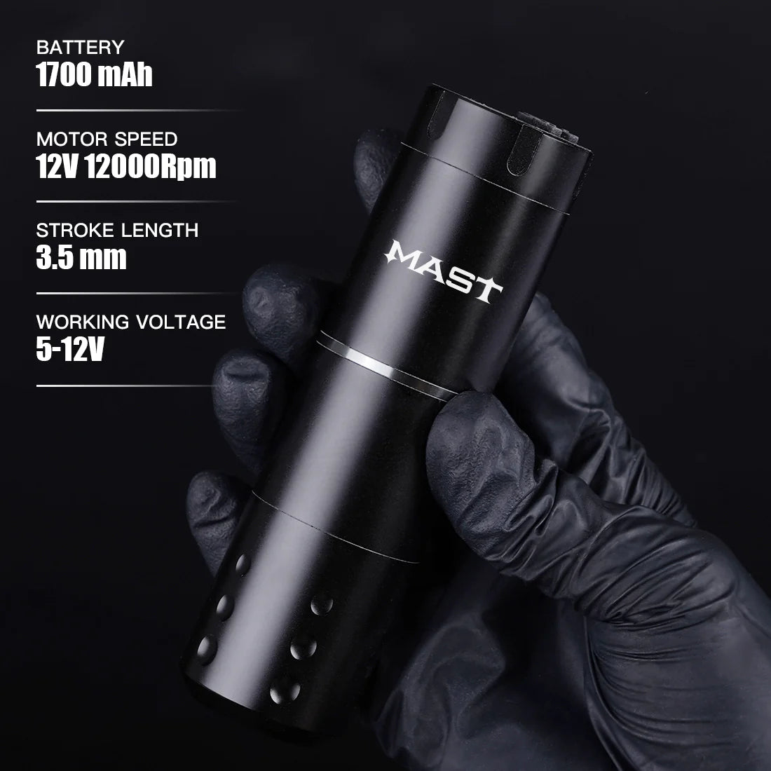 Máquina de Tatuaje Inalámbrica Mast A1 de Nueva Generación con Recorrido de 3.5 mm