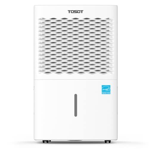 TOSOT Deshumidificador de 20 Pintas para 1,500 Pies Cuadrados Certificado por Energy Star – Para el Hogar, Sótano, Dormitorio o Baño – Súper Silencioso (Anteriormente 30 Pintas)