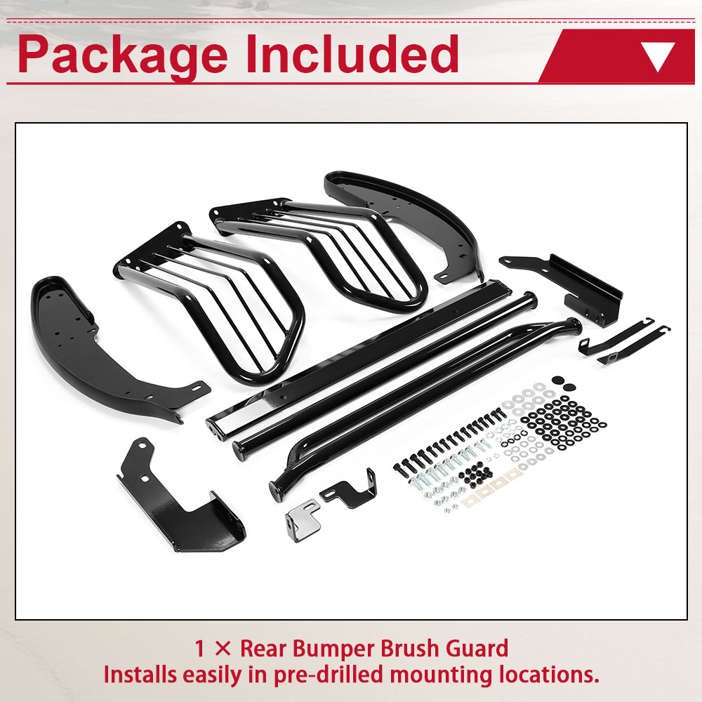 Protector de Rejilla y Parachoques delantera de Acero Negro Kojem para Toyota Tundra 2000-06 y Sequoia 2001-04