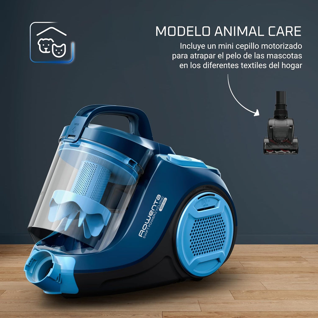 Rowenta Swift Power RO2981 Total Care – Aspiradora Sin Bolsa con Sistema Ciclónico