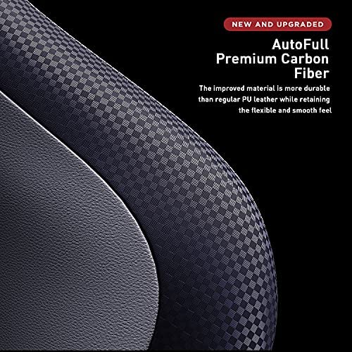 Silla de Oficina Gaming AutoFull con Soporte Lumbar Ergonómico, Estilo Racing, Cuero PU, Alta Respalda, Silla Giratoria Ajustable para PC
