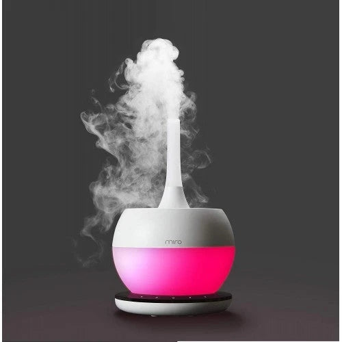 MIRO-NR08M Humidificador Sanitario Modular Totalmente Lavable, Para Habitación Grande, Fácil de Limpiar, Fácil de Usar, Luma Touch – Humidificador de Niebla Fría de Alta Gama. Control Táctil, Luces LED de Colores, Humidificación Potente