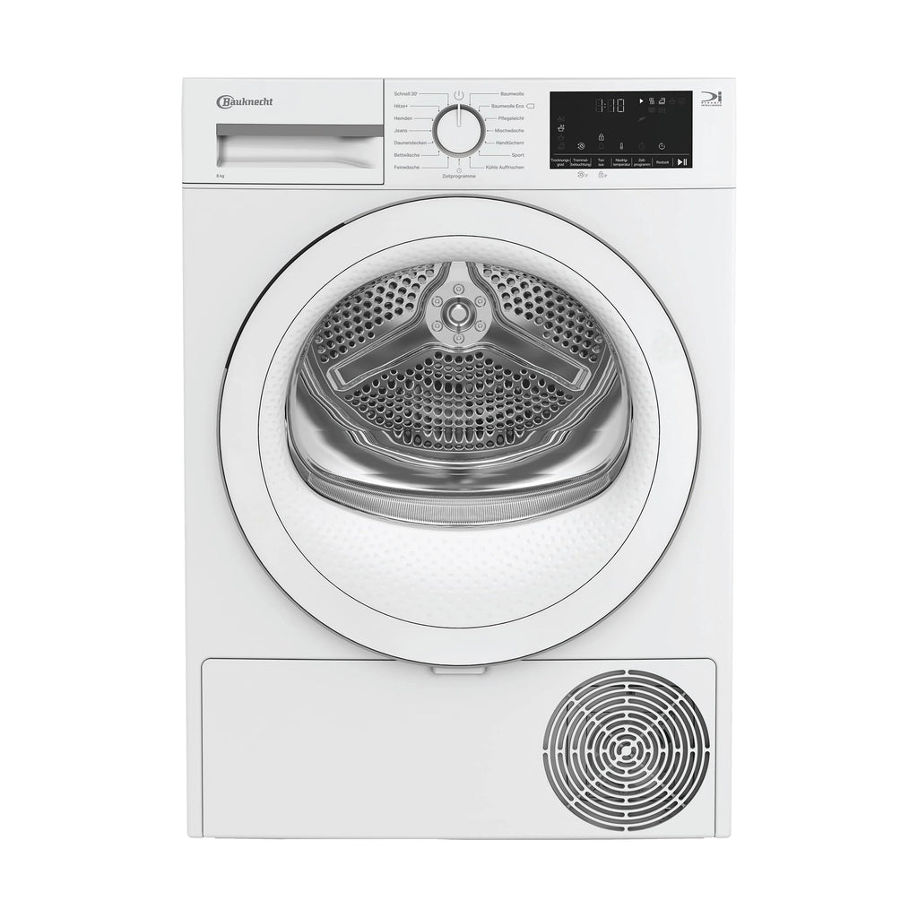 2025 Bauknecht BD 8D WWS Secadora con bomba de calor / 8 kg / Clase energética A++ / Precision Dry – secado inteligente / Motor inverter / Slim – profundidad extra compacta de solo 46 cm / Iluminación del tambor