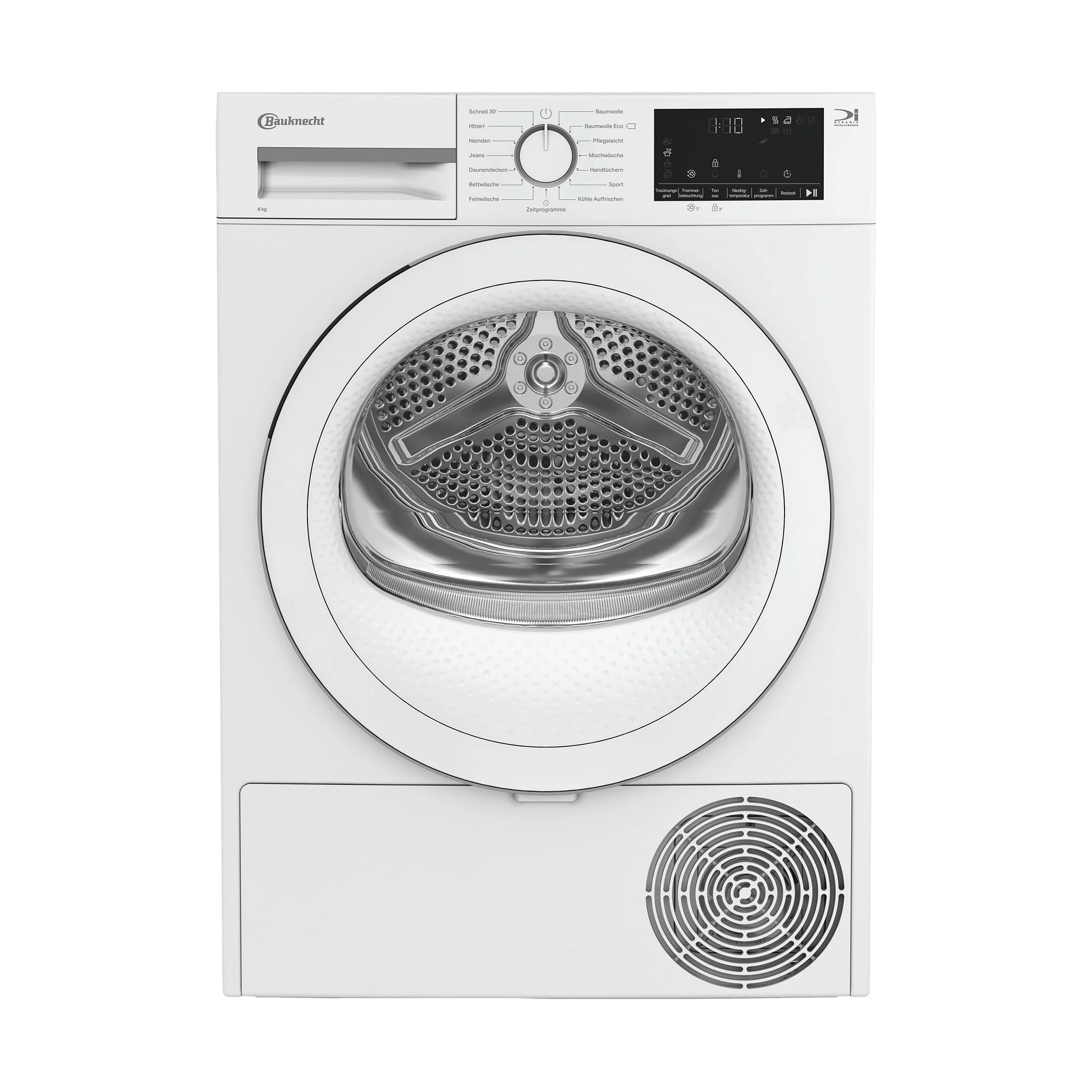 2025 Bauknecht BD 8D WWS Secadora con bomba de calor / 8 kg / Clase energética A++ / Precision Dry – secado inteligente / Motor inverter / Slim – profundidad extra compacta de solo 46 cm / Iluminación del tambor