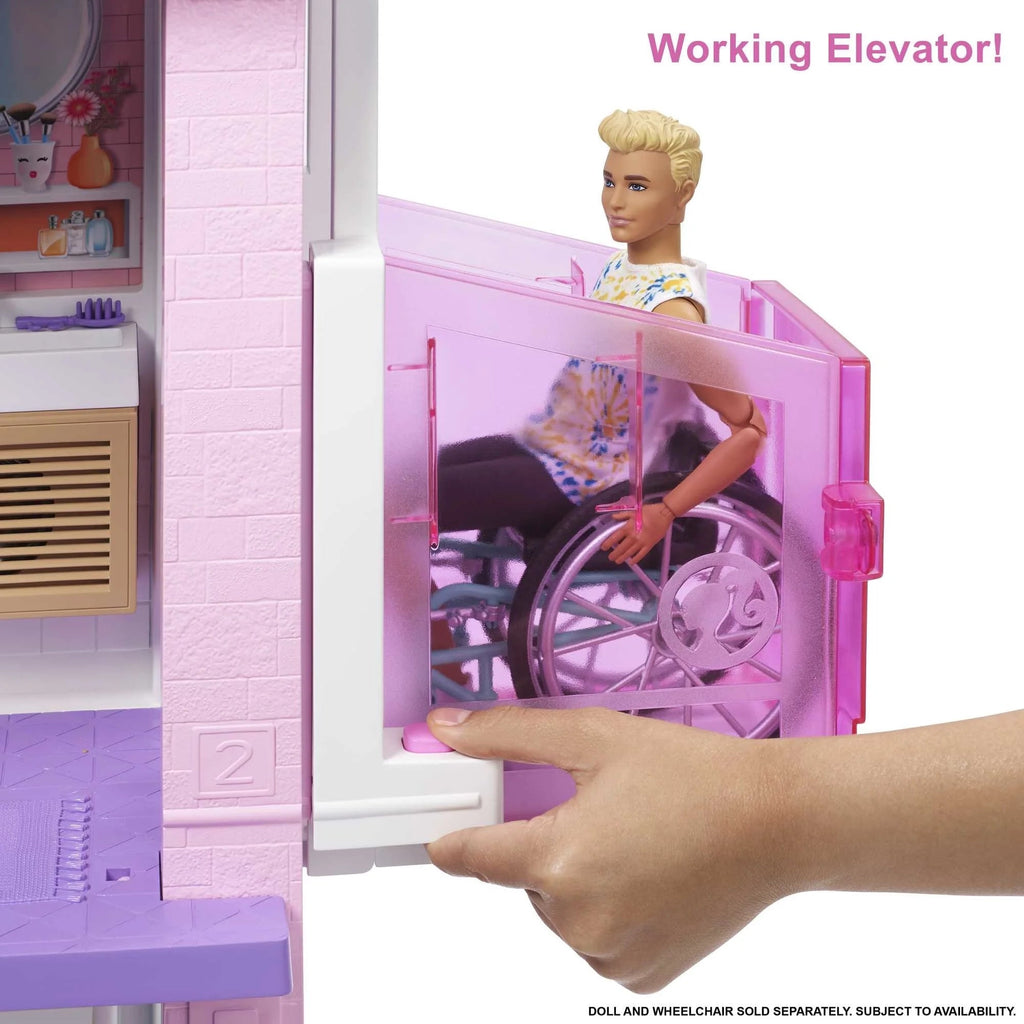 Set de Juego Casa de Ensueño Barbie con 10 Áreas de Juego, Más de 75 Muebles y Accesorios, Luces y Sonidos