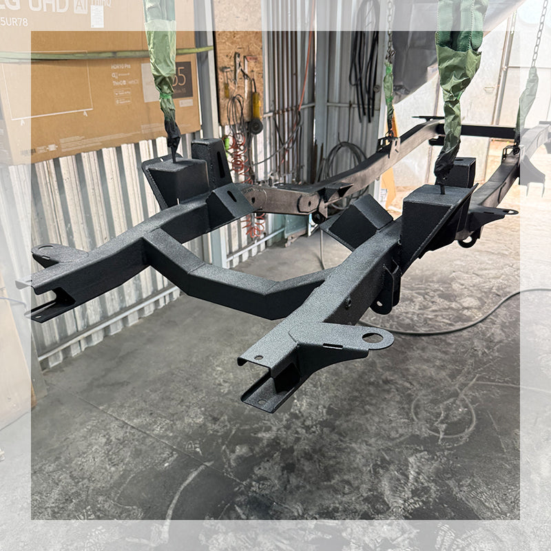 Full Steel Frame Chassis for 1966¨C1977 Classic Ford Bronco | OEM-Style Bronco Frame Replacement