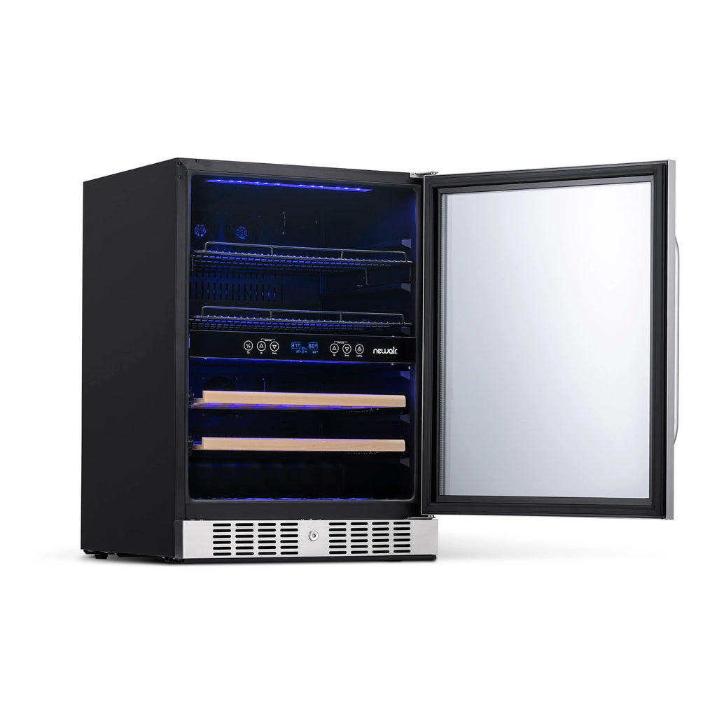 2025 Newair® Refrigerador Empotrable de Doble Zona para 70 Latas y 20 Botellas - 24"