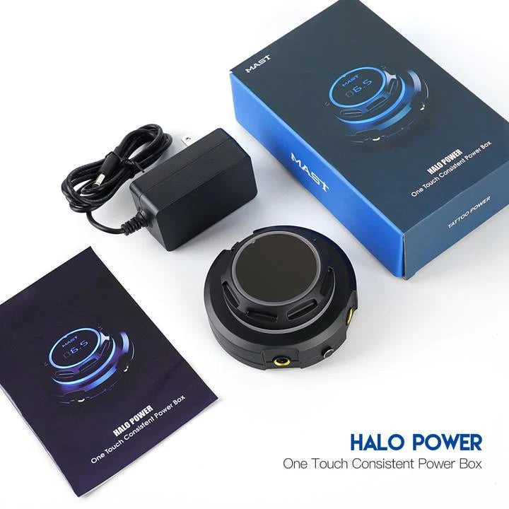 Kit de Máquina de Tatuaje Mast Tour con Máquina Rotativa Tour Pen y Fuente de Alimentación Halo