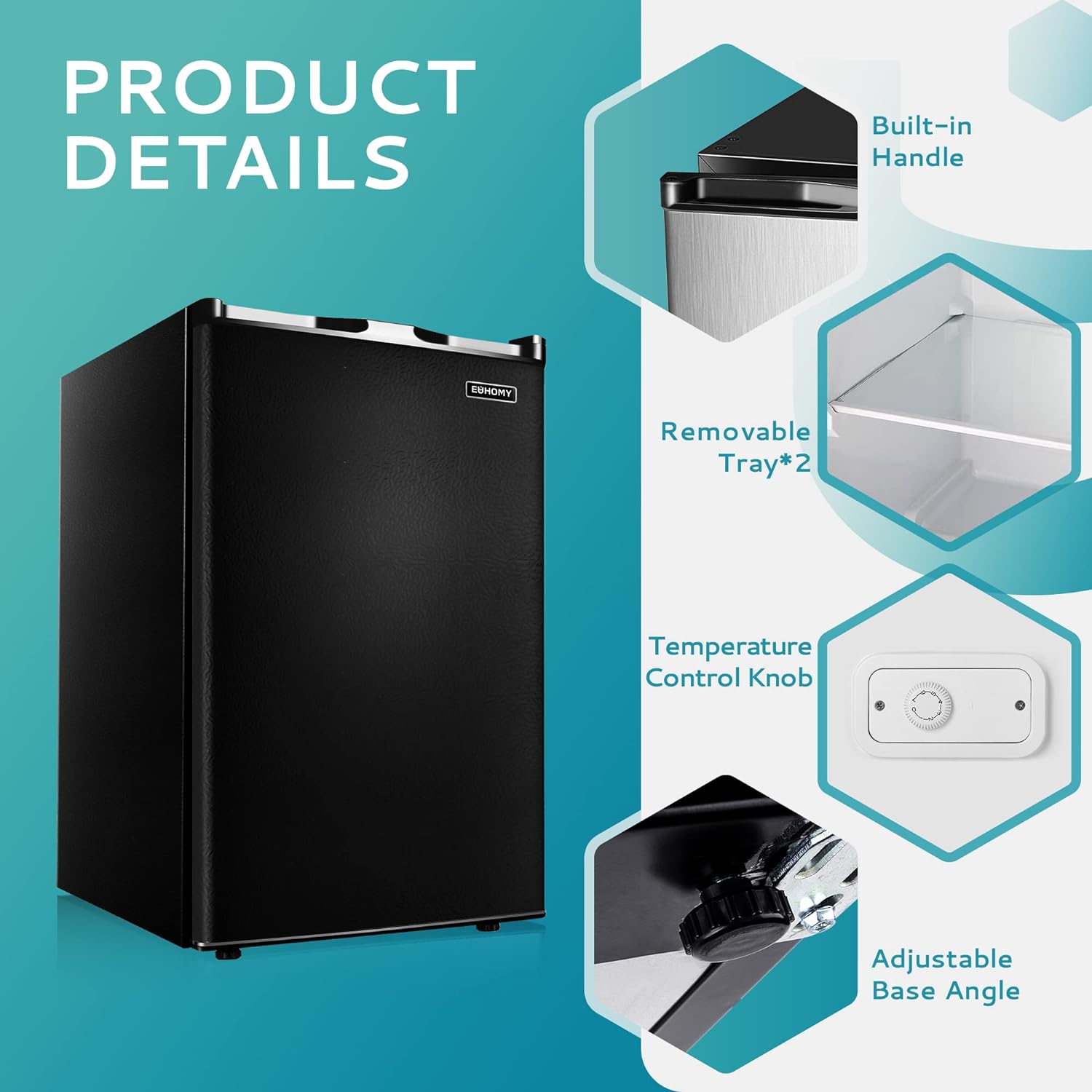Congelador Vertical, 3.0 Pies Cúbicos, Congelador Mini Compacto de Una Puerta con Puerta Reversible de Acero Inoxidable, Congelador Pequeño para Hogar/Dormitorios/Apartamento/Oficina (Plateado)