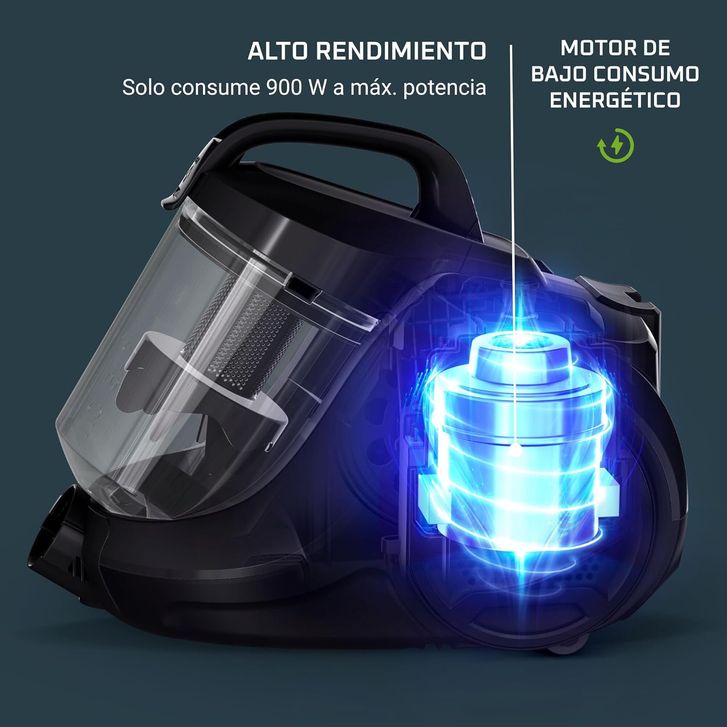 Rowenta Swift Power RO2981 Total Care – Aspiradora Sin Bolsa con Sistema Ciclónico