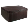 Lifesmart Spas - Spa cuadrado Plug and Play 110 Voltios, 7 personas, 22 chorros con ozonizador – Color Espresso