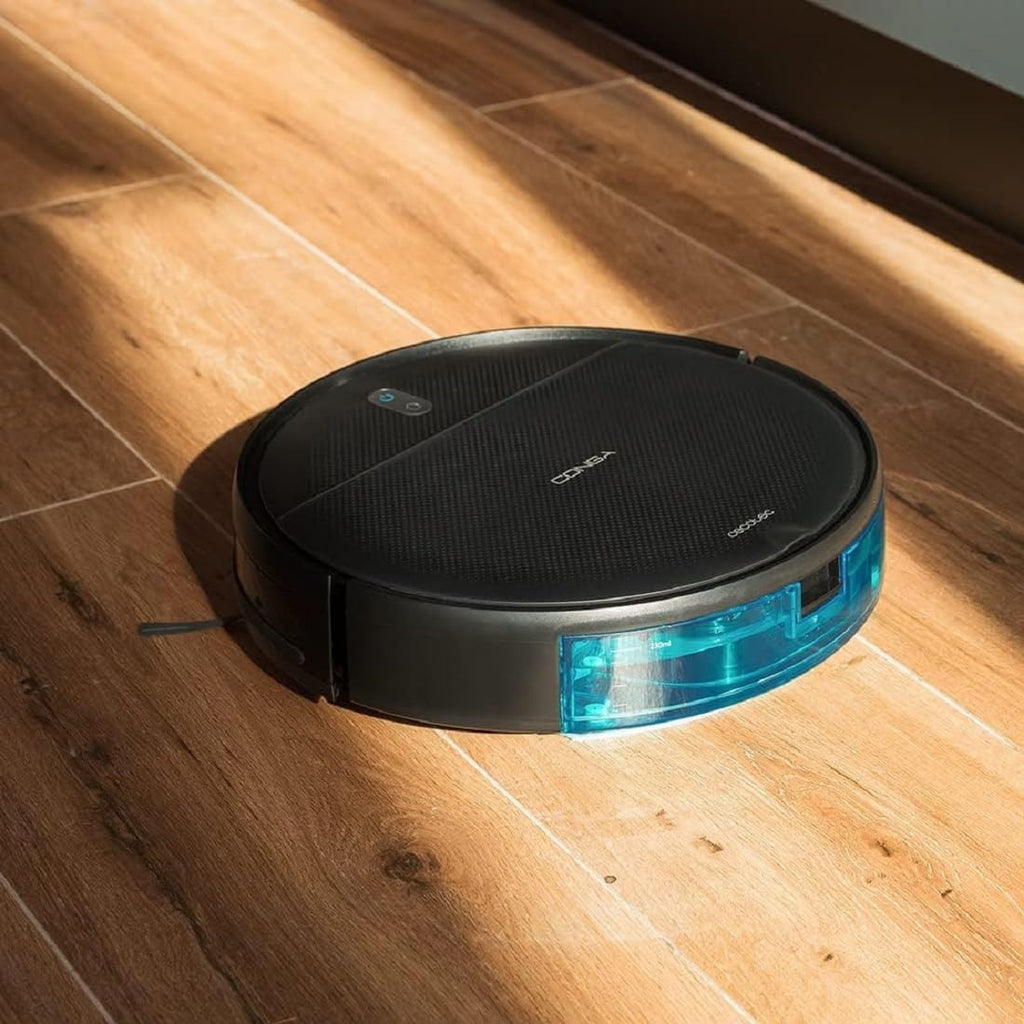 Aspirador Robot Cecotec con Navegación Giroscópica Conga 999 Map X-Treme. Motor de Succión 2000Pa, 2 Cepillos Laterales, 2 Fregonas, Autonomía 120 minutos, Control por App y Mando a Distancia