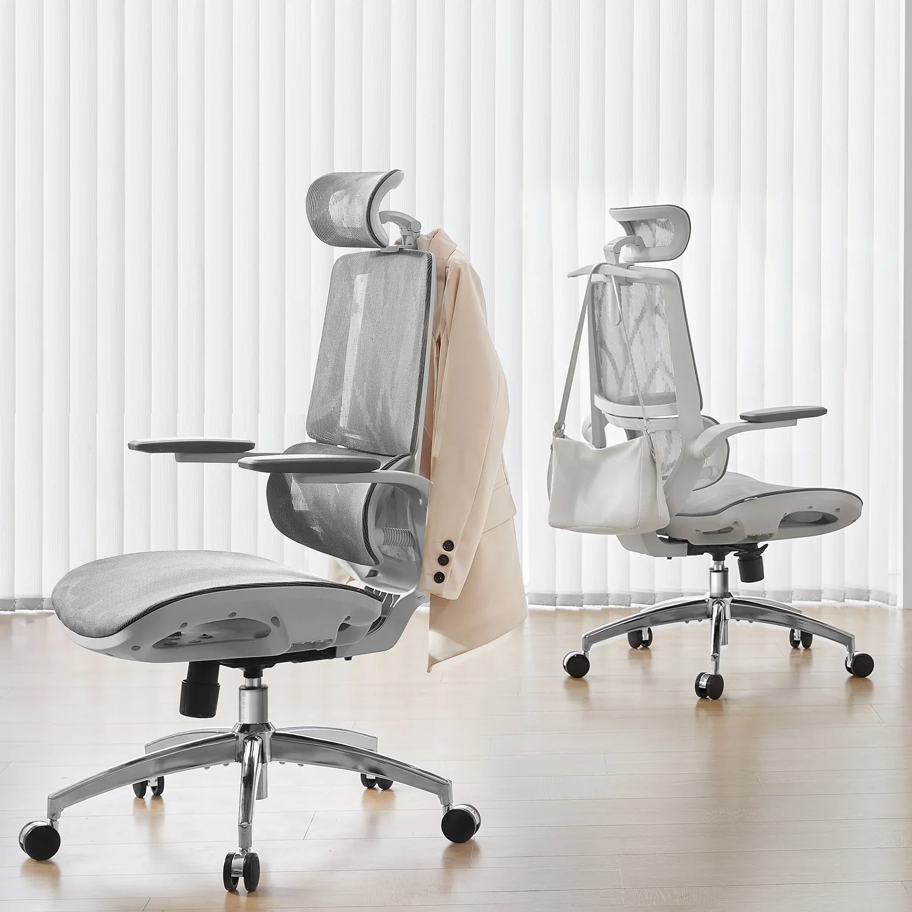 2025 Silla de Oficina Ergonómica Sihoo M59AS con Respaldo de Dos Secciones y Reposabrazos 3D Abatibles