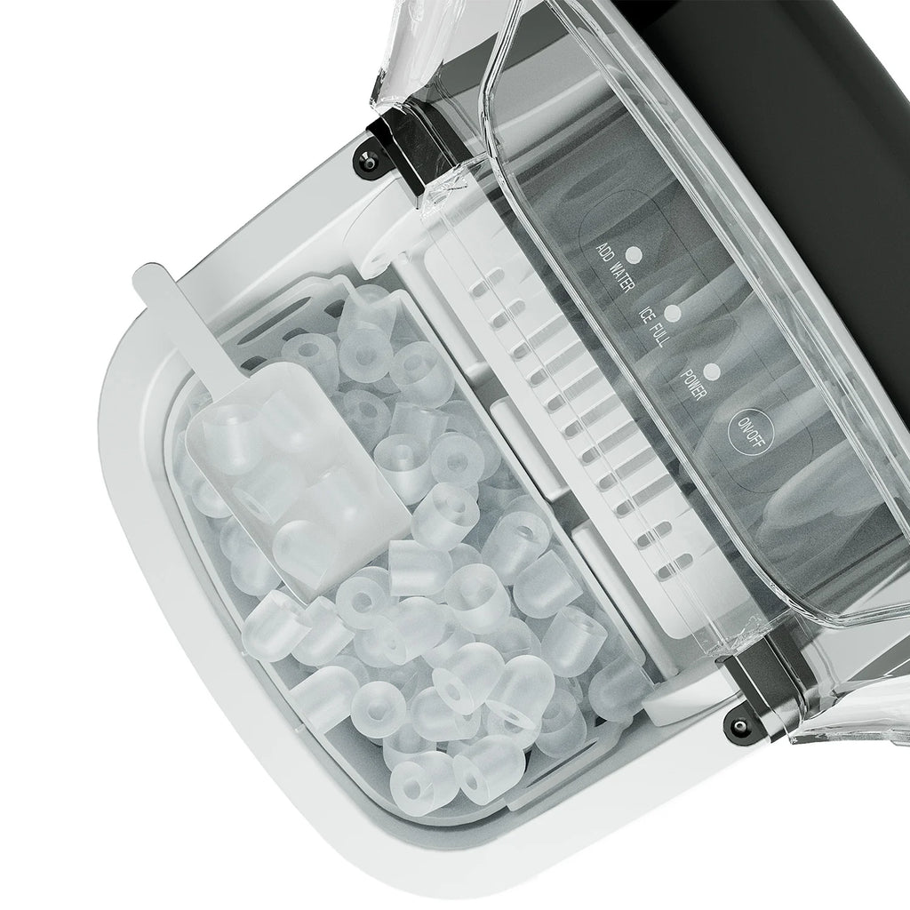 2025 Máquina de hielo portátil EUHOMY Silver Bullet de 12'' con asa – Eficiencia energética