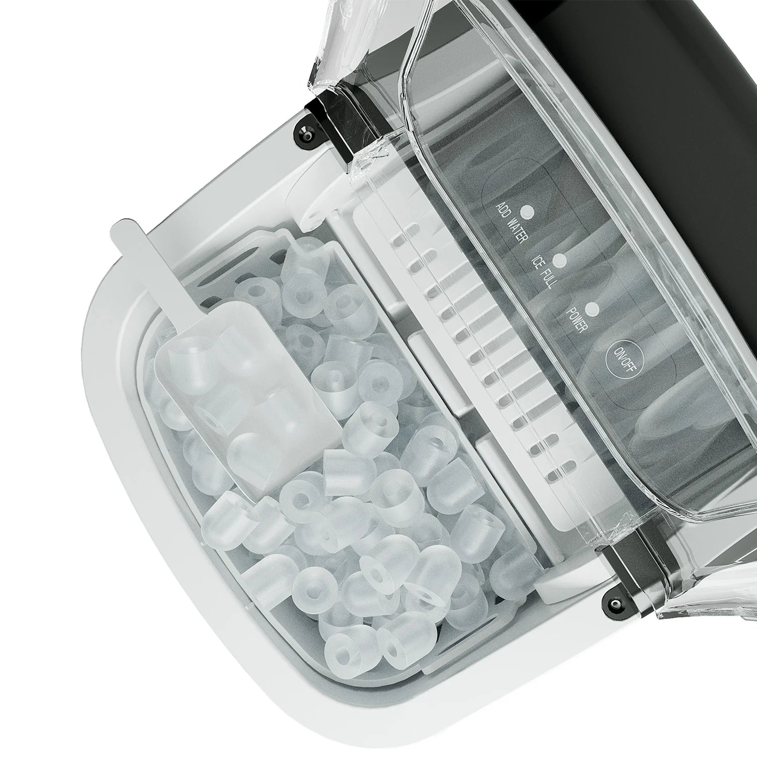 2025 Máquina de hielo portátil EUHOMY Silver Bullet de 12'' con asa – Eficiencia energética