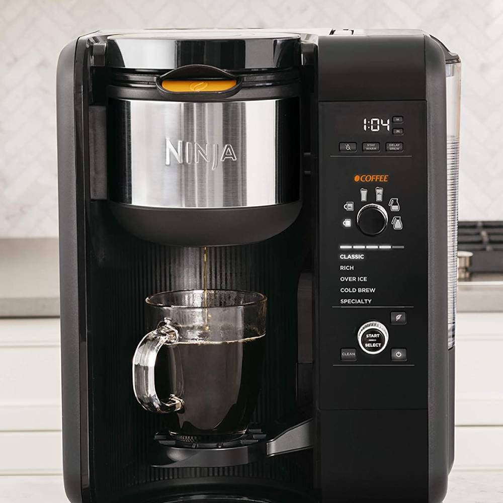Sistema Ninja de Infusión Caliente y Fría, Cafetera y Tetera con Auto-iQ y Jarra de Vidrio