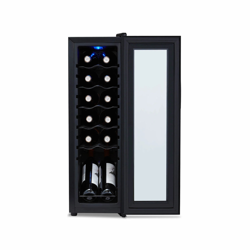 2025 Refrigerador de Vinos Independiente Newair® Negro – 12 Botellas – 13,6"