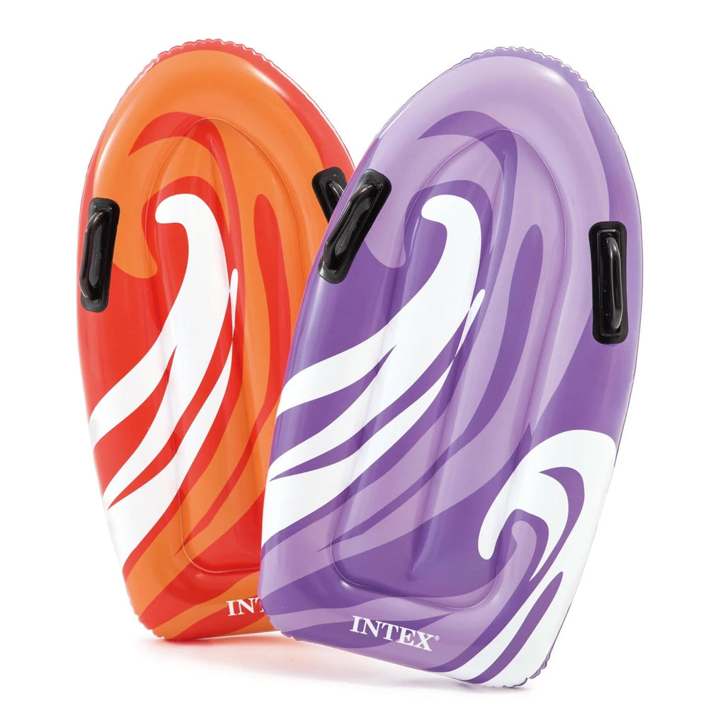 Tobogán de Agua Inflable para Patio Trasero Intex con Surf Riders y Bomba de Aire Eléctrica