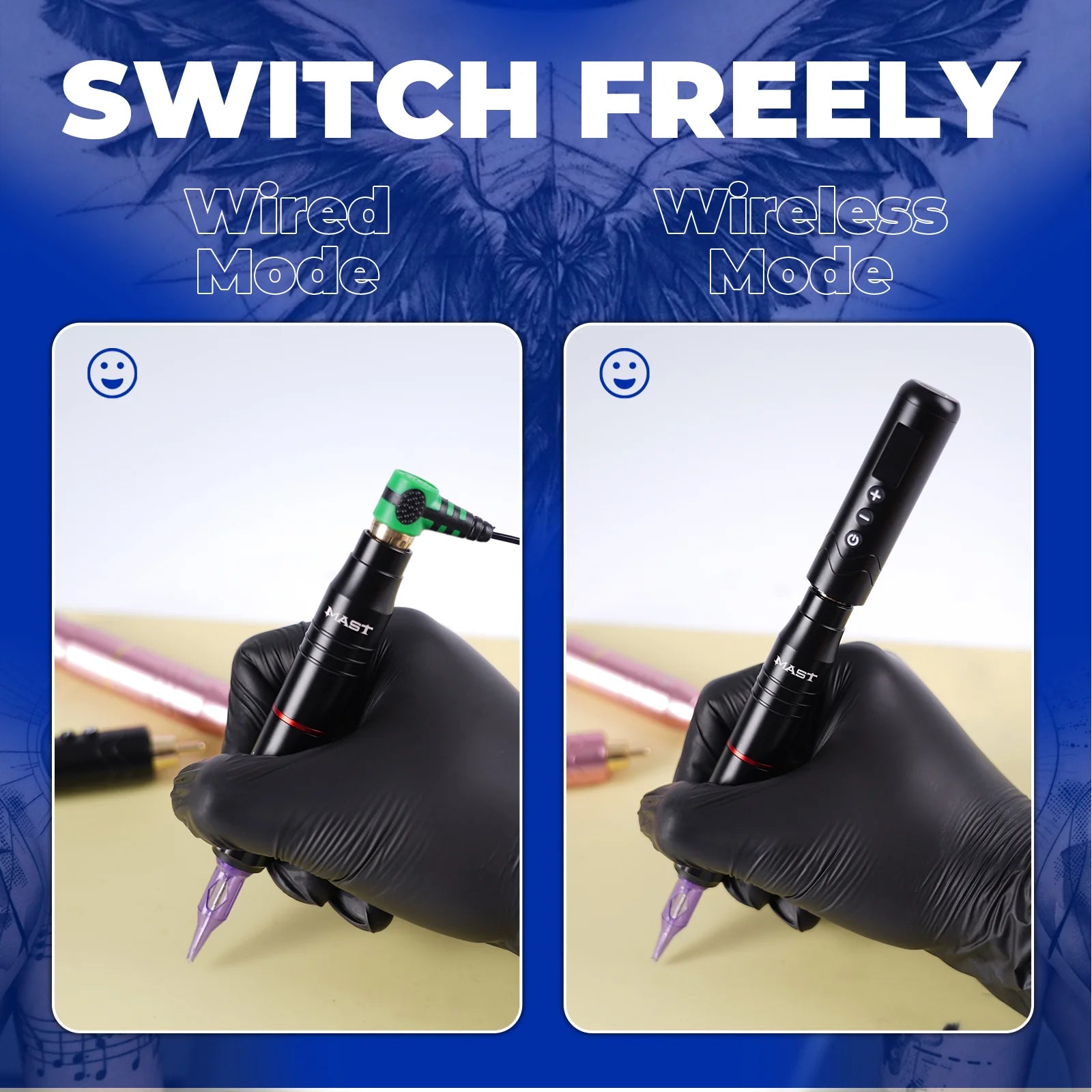 Kit de Baterías Mast Tour2 para Máquina de Tatuaje Inalámbrica tipo Bolígrafo