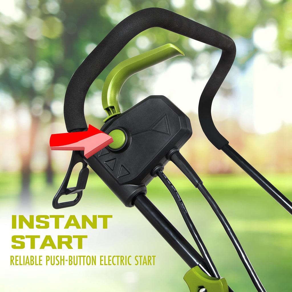2025 Descompactador y escarificador eléctrico Sun Joe AJ801E de 12 A con bolsa de recolección, 13", verde