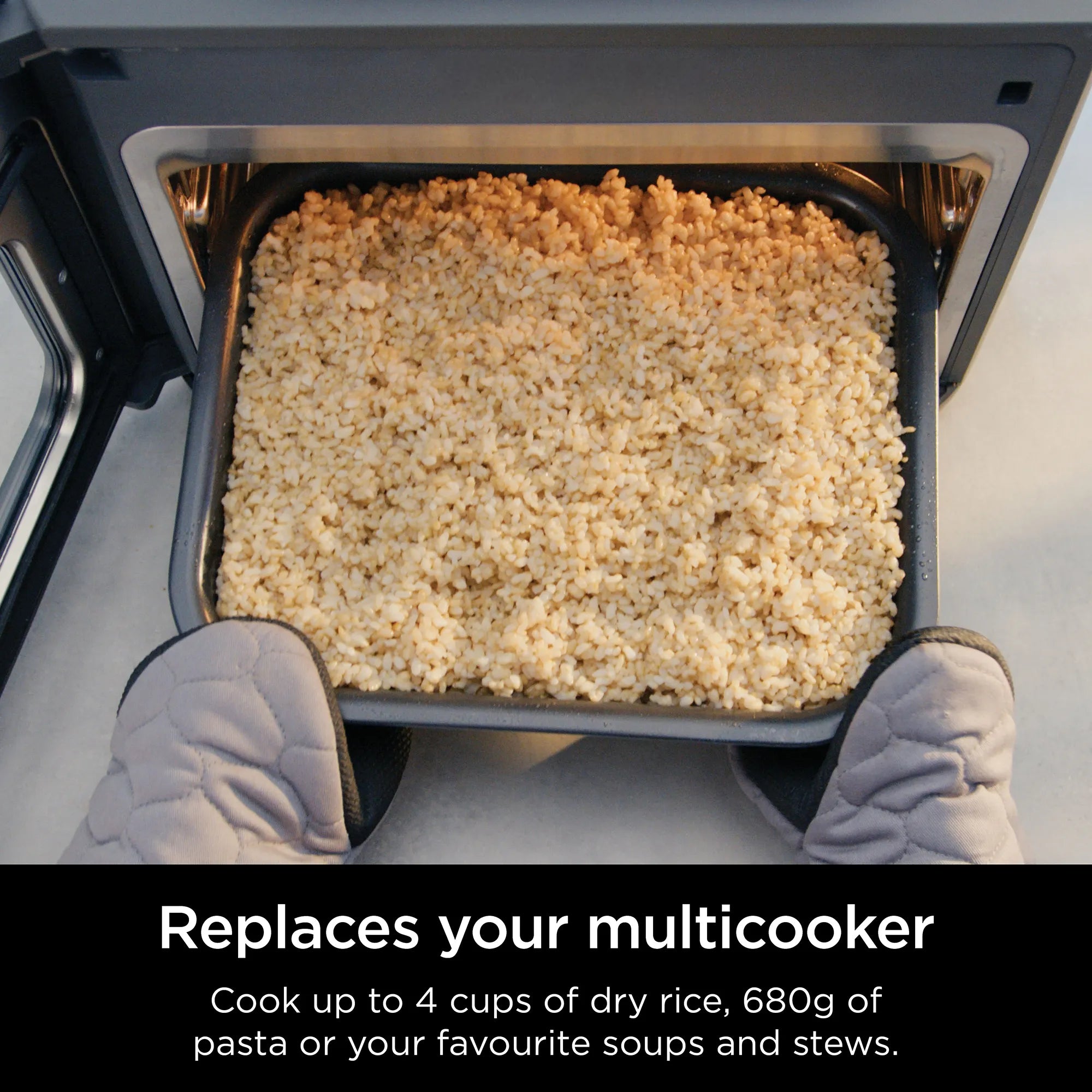 2025 Descubre el Ninja Combi™ 14 en 1 – el único multicooker todo en uno, horno, freidora de aire caliente y mucho más, que prepara en solo 15 minutos comidas completas perfectas para toda la familia.