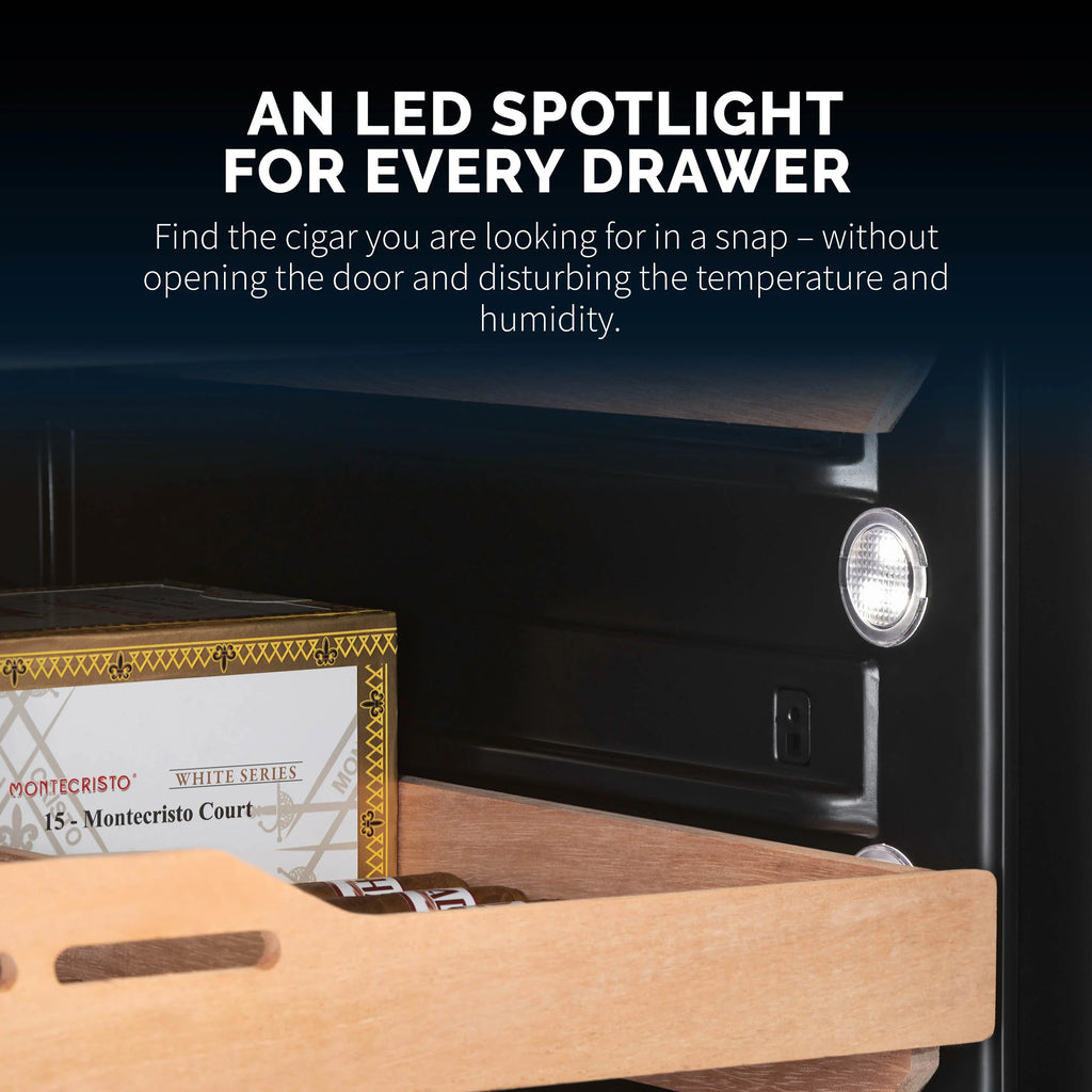 2025 Newair® Humidor Eléctrico para Puros, 1,500 Unidades – Empotrable o Independiente