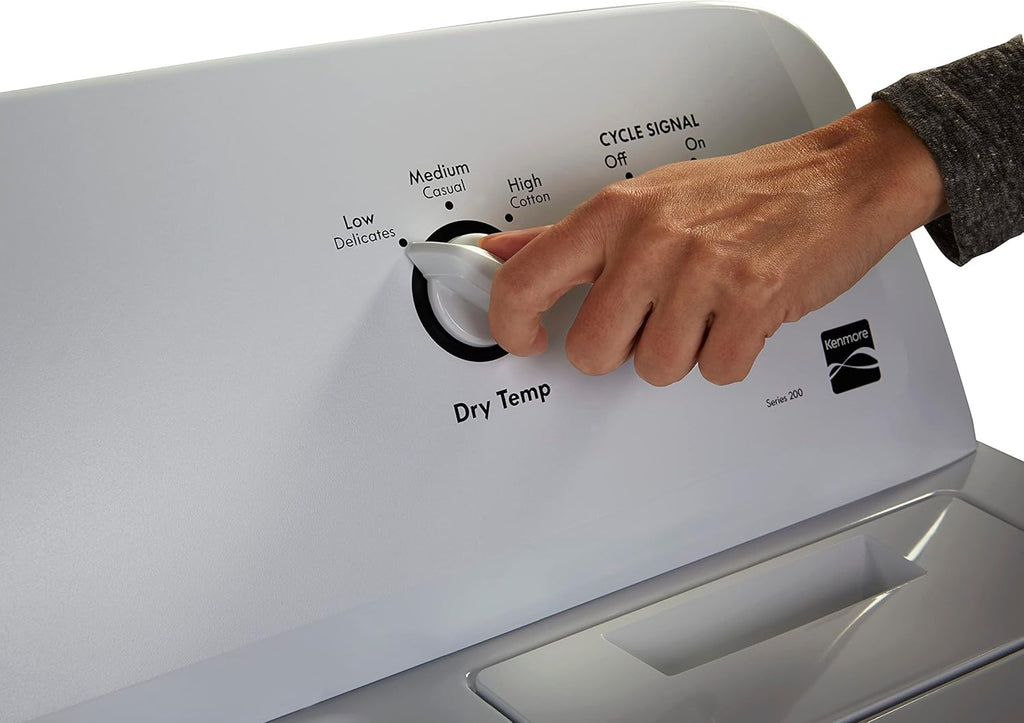 Kenmore Secadora Eléctrica de Carga Frontal de 29" con Protección contra Arrugas y Capacidad Total de 7.0 pies Cúbicos, Color Blanco