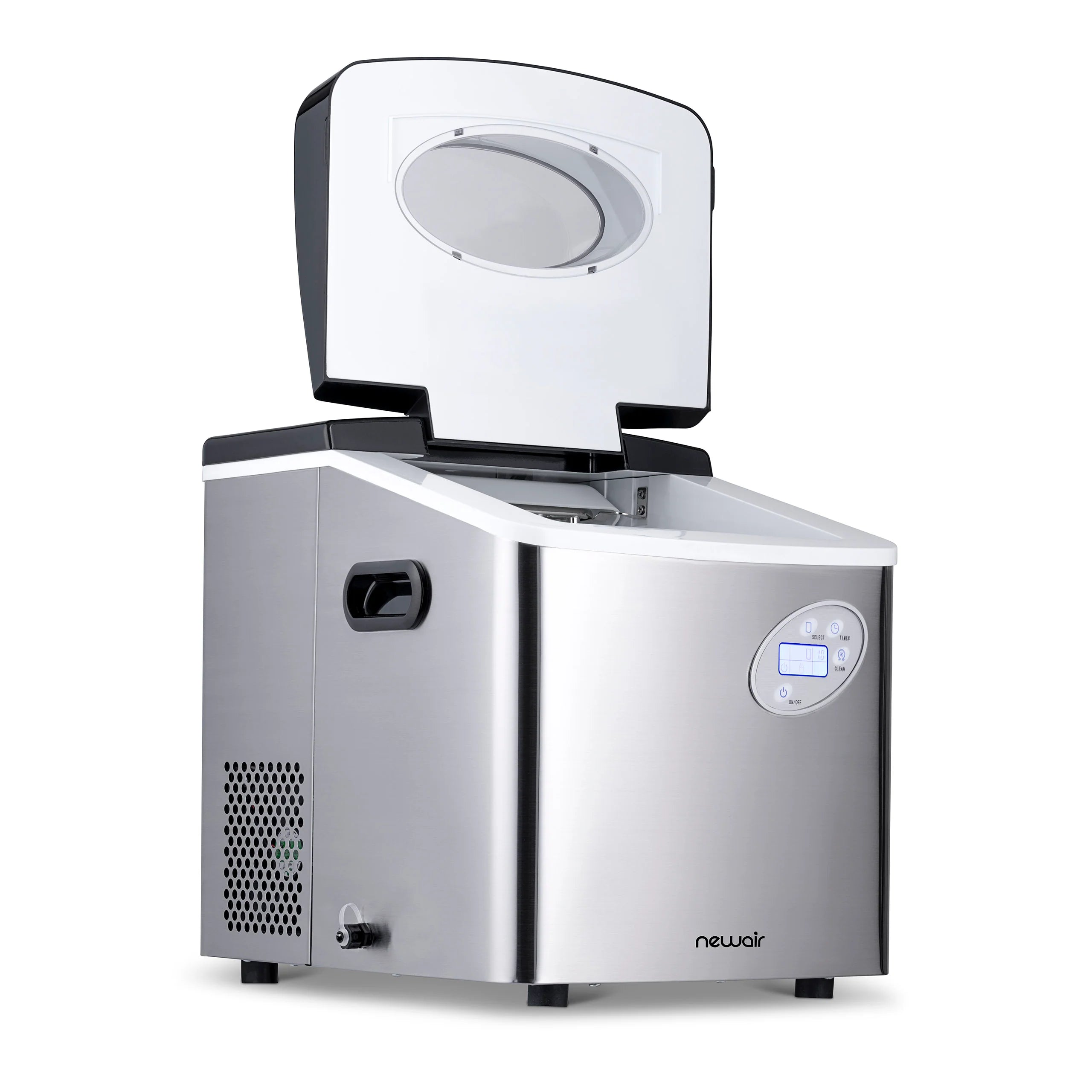 2025 Máquina de Hielo de Encimera Newair® – Cubos de Hielo en Forma de Bala, Rojo