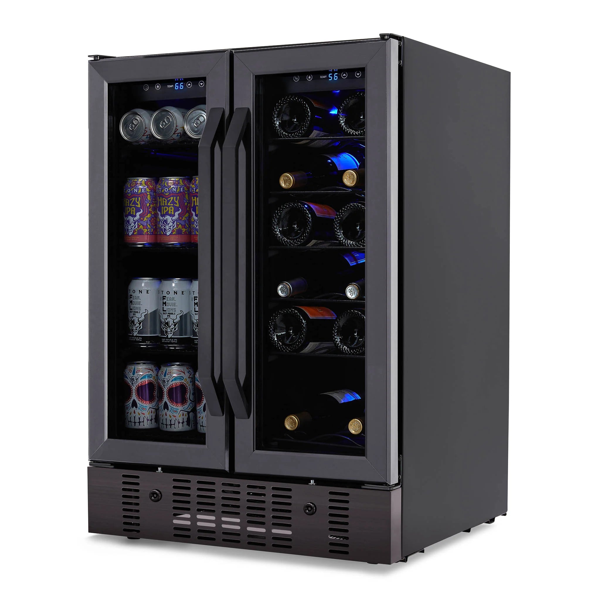 2025 Newair® Refrigerador Empotrable de Doble Zona – 60 Latas y 18 Botellas – 24"