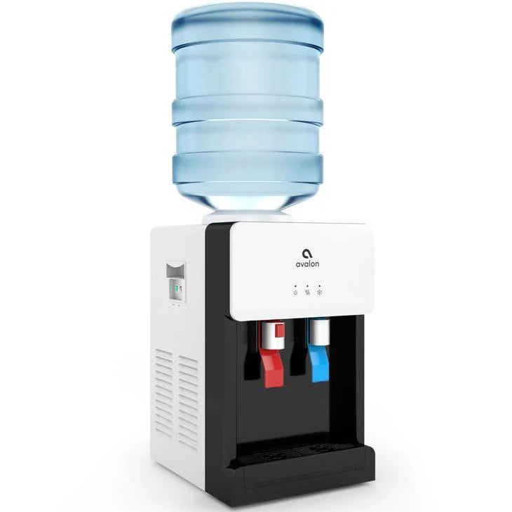 2025 Dispensador de Agua de Sobremesa Avalon Premium de Carga Superior – Agua Caliente y Fría