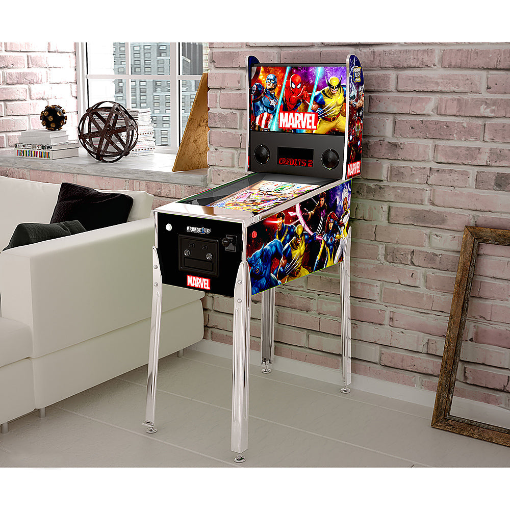 Arcade1Up – Pinball Digital de Marvel con Marquesina Iluminada – Multicolor