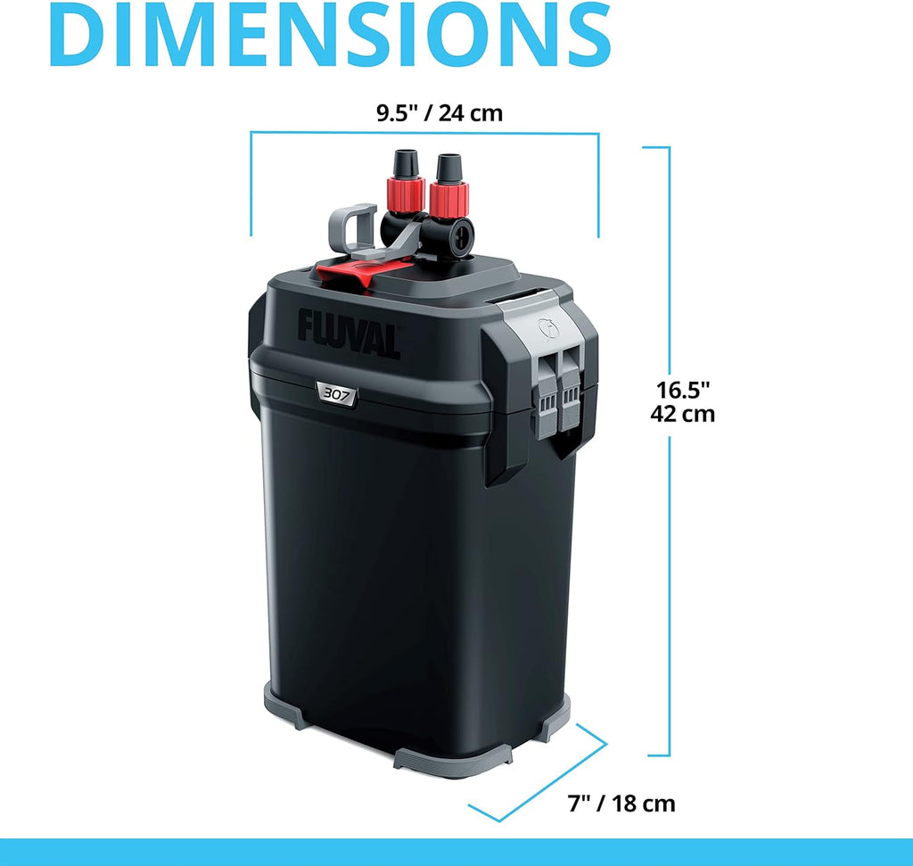 Filtro de Canasta Fluval 407 - para Acuarios de Hasta 100 Galones - Filtro de Canasta para Acuario