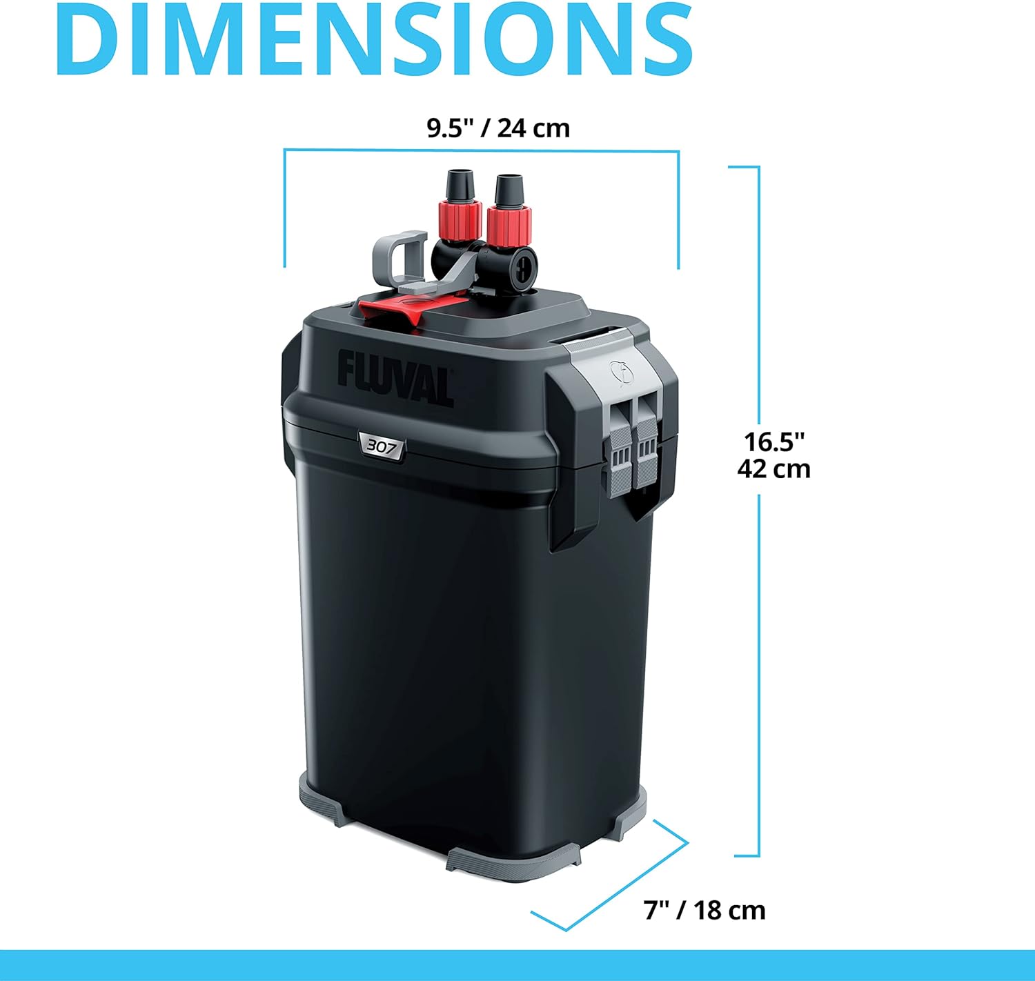 Filtro de Canasta Fluval 407 - para Acuarios de Hasta 100 Galones - Filtro de Canasta para Acuario