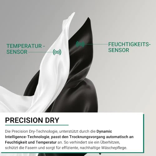 2025 Bauknecht BD 8D WWS Secadora con bomba de calor / 8 kg / Clase energética A++ / Precision Dry – secado inteligente / Motor inverter / Slim – profundidad extra compacta de solo 46 cm / Iluminación del tambor
