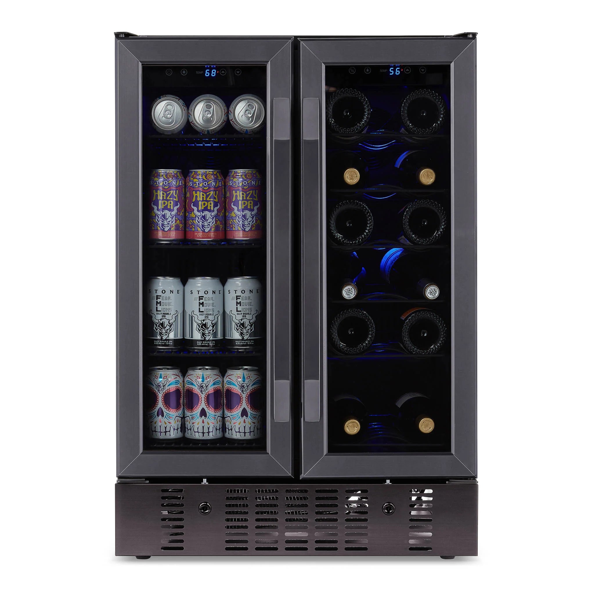 2025 Newair® Refrigerador Empotrable de Doble Zona – 60 Latas y 18 Botellas – 24"