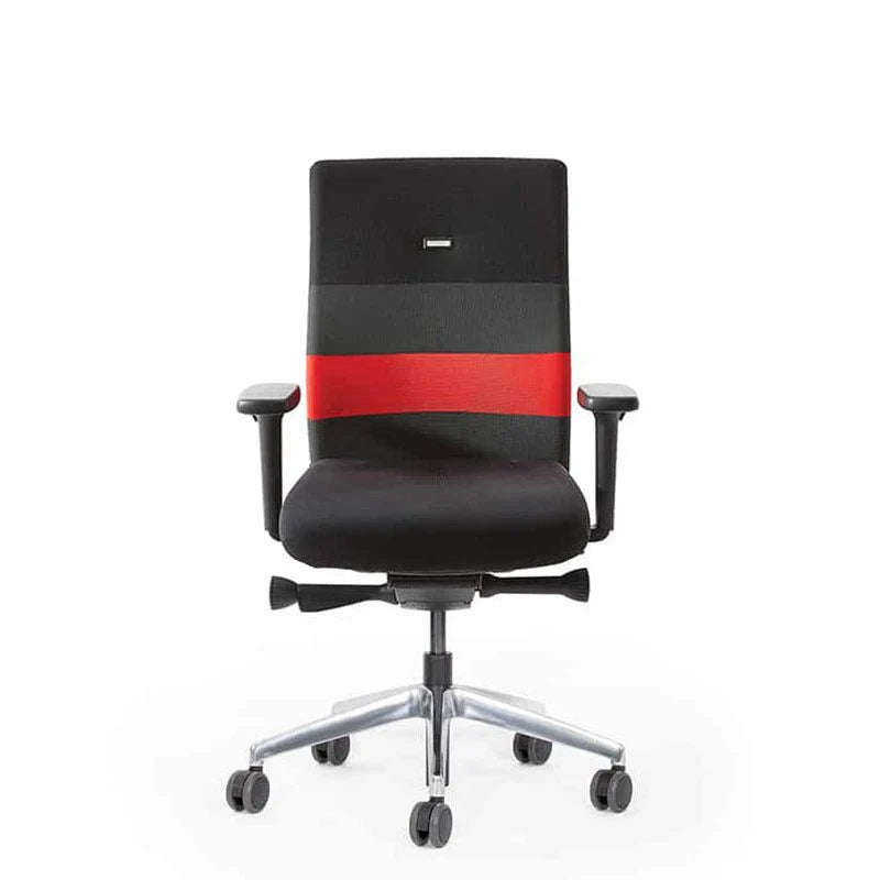 2025 Silla de Oficina Ergonómica Agilis AG10 EL SALVADOR DE ESPALDA con Bandas de Colores – Configurable