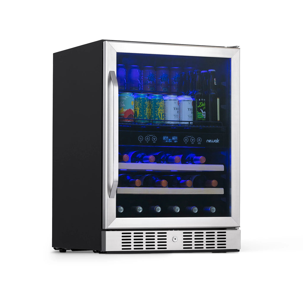 2025 Newair® Refrigerador Empotrable de Doble Zona para 70 Latas y 20 Botellas - 24"