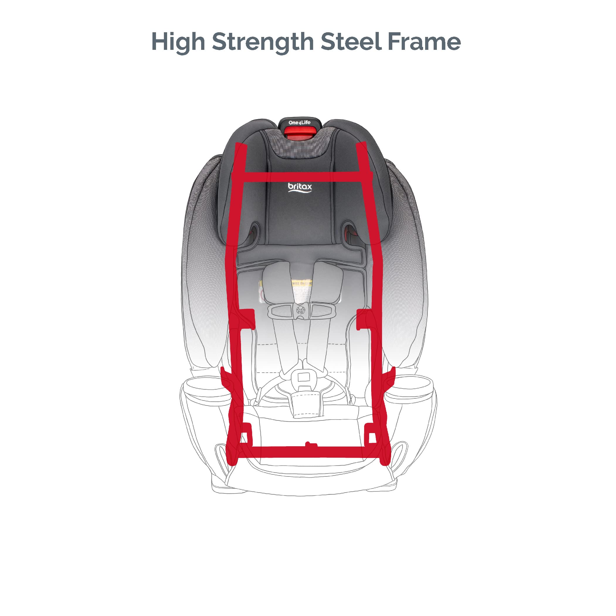 2025 Britax One4Life Asiento de Auto Convertible ClickTight, Eclipse Negro