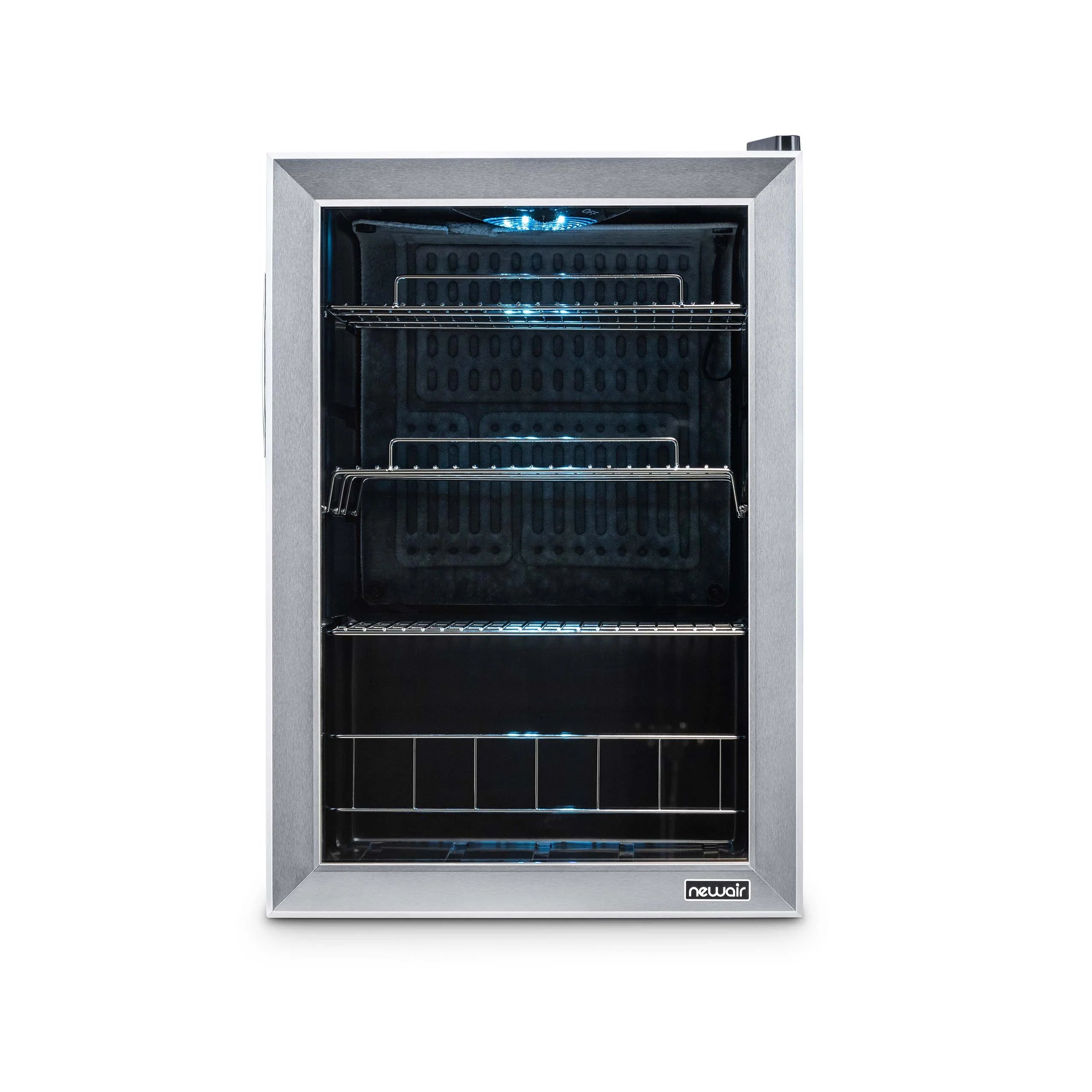 2025 Newair® Refrigerador de Bebidas Independiente de Acero Inoxidable – 90 Latas – 17”