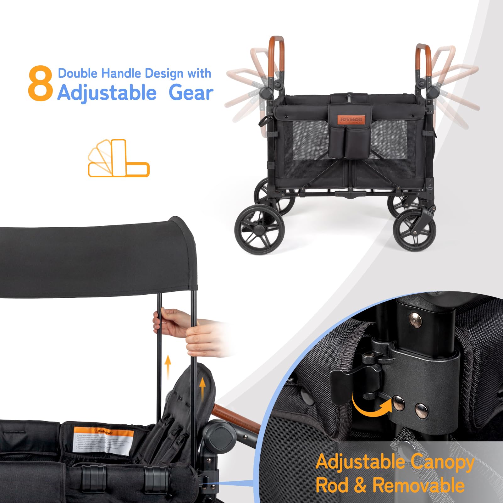 JOYMOR Cochecito Tipo Carrito Plegable con Protección UV WS1CB4SP