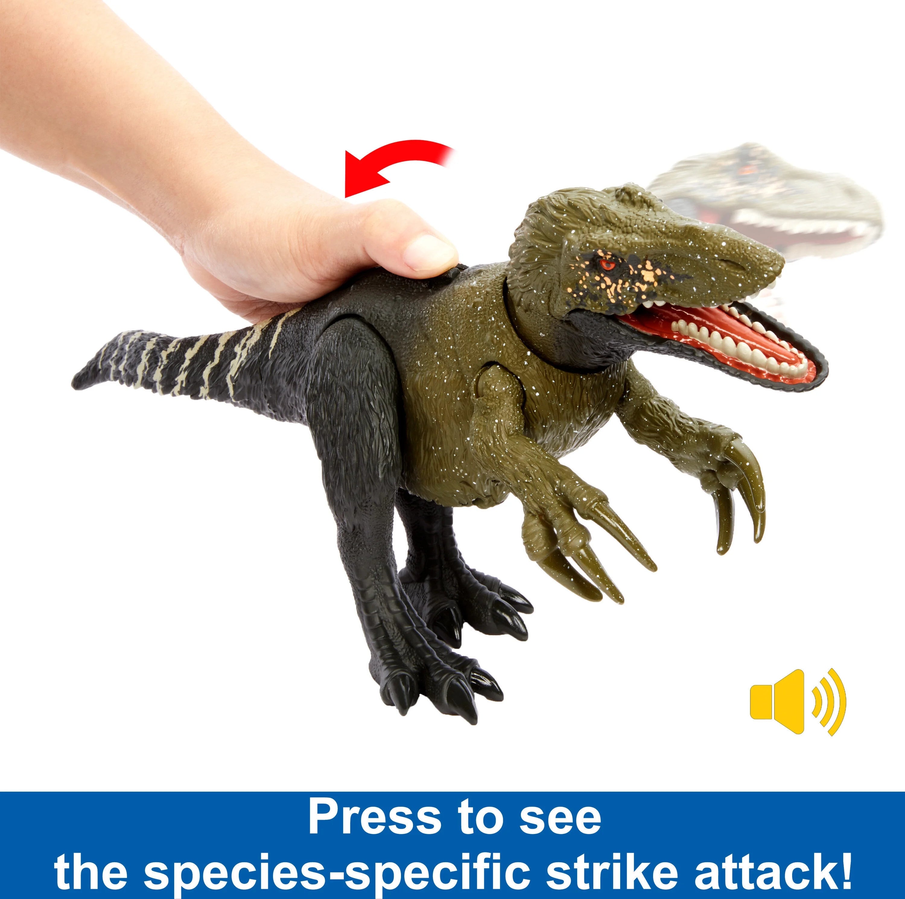 Figura de Dinosaurio Orkoraptor Jurassic World Wild Roar con Sonidos