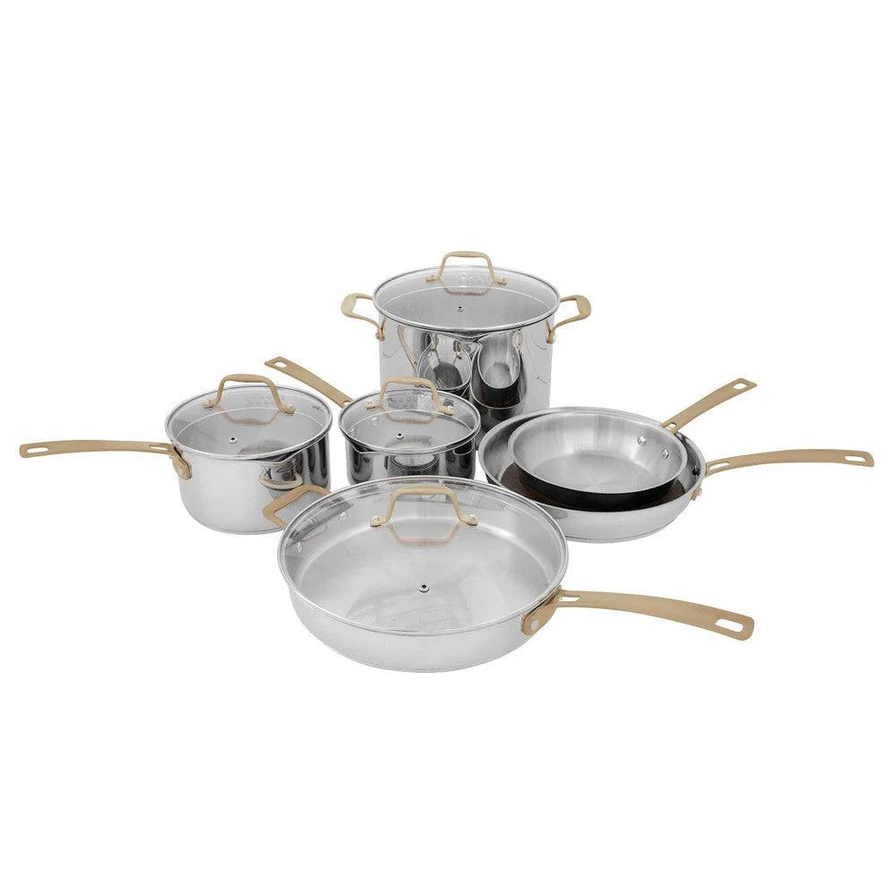 Set de Cocina de 10 Piezas en Acero Inoxidable No Tóxico ZLINE (CWSETL-ST-10)
