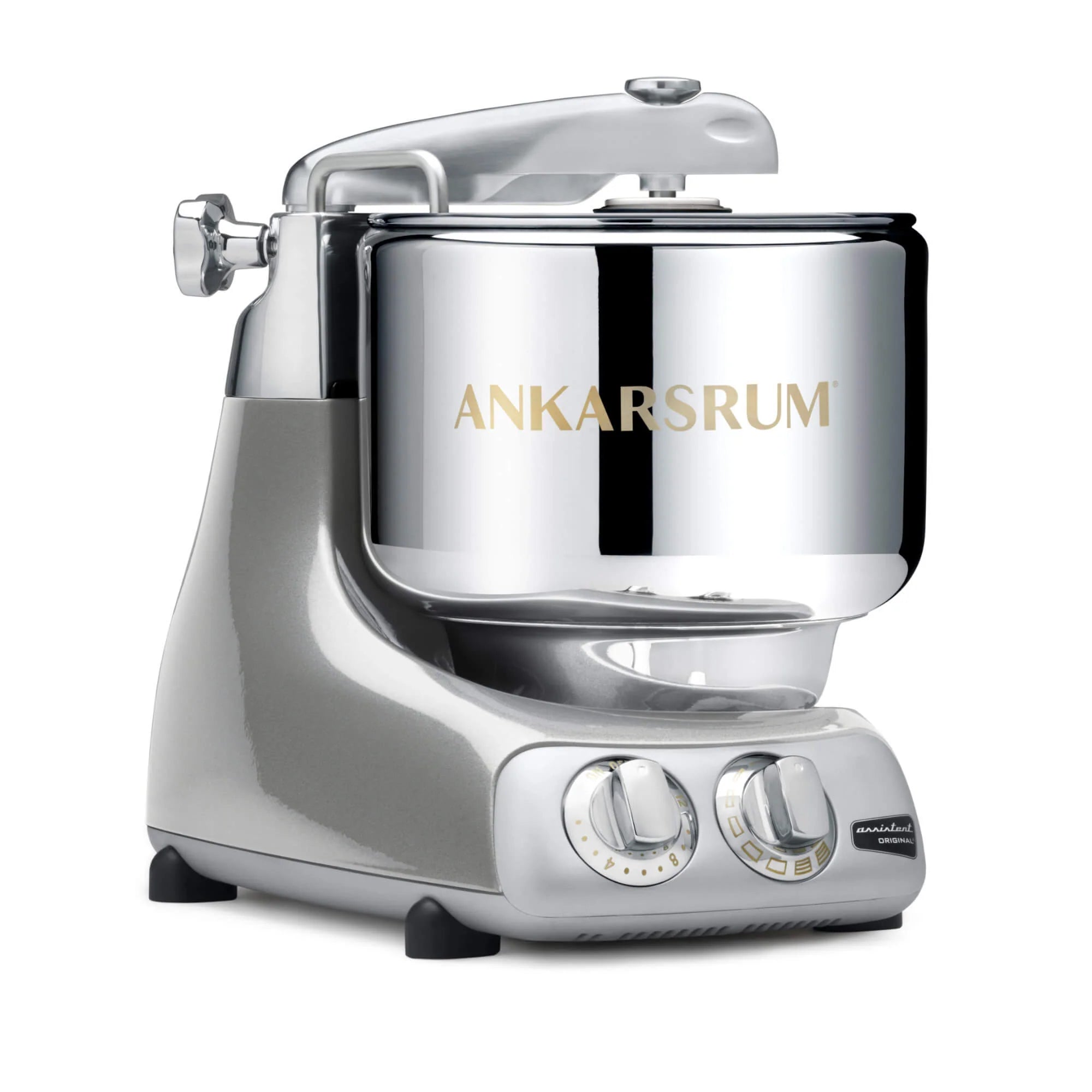 2025 Ankarsrum Assistent Original 6230 – robot de cocina versátil con diseño retro, bol de acero inoxidable 7L, motor de 1500W, accesorios completos, fabricación artesanal sueca, garantía de 7 años