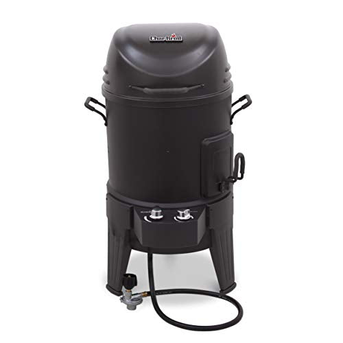 Char-Broil Big Easy TRU-Infrared Ahumador-Asador-Parrilla con kit de accesorios para fritura de pavo de 22 piezas, cocción uniforme, capacidad de 25 lb