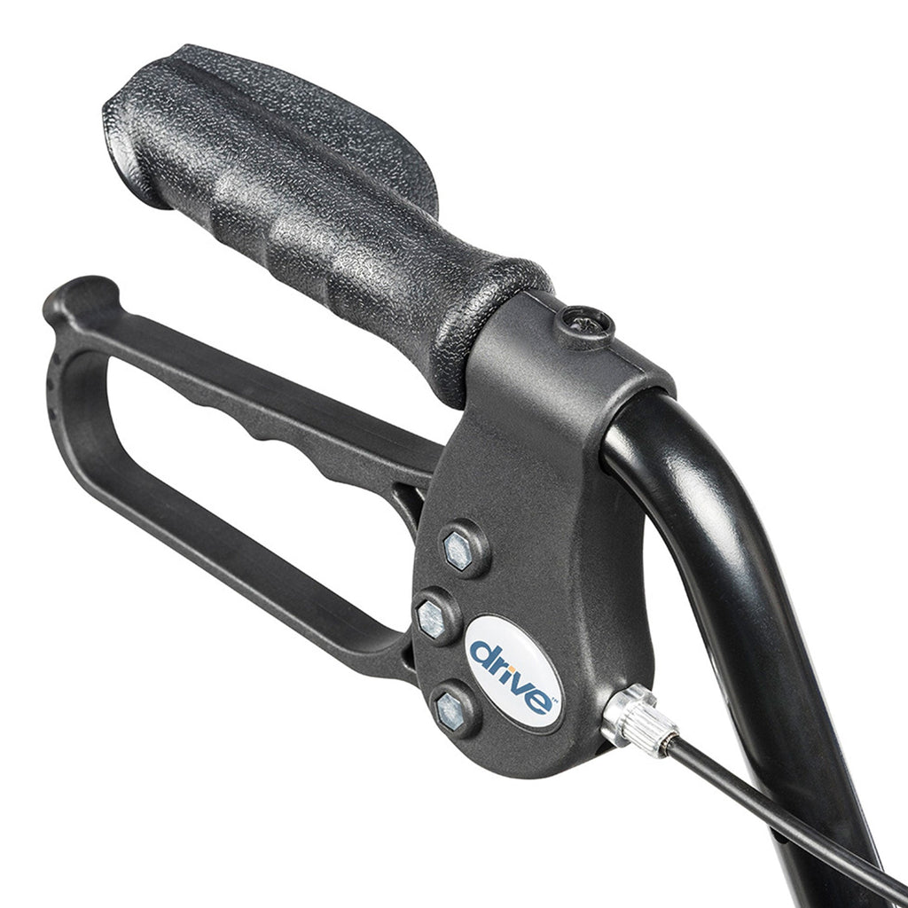 2025 Andador de altura ajustable en aluminio con ruedas de 15 cm, rojo – Drive Medical
