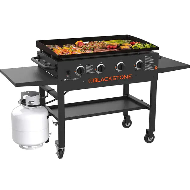 2025 Blackstone – Plancha de Cocina Exterior de 4 Quemadores, 36" con Estantes Laterales