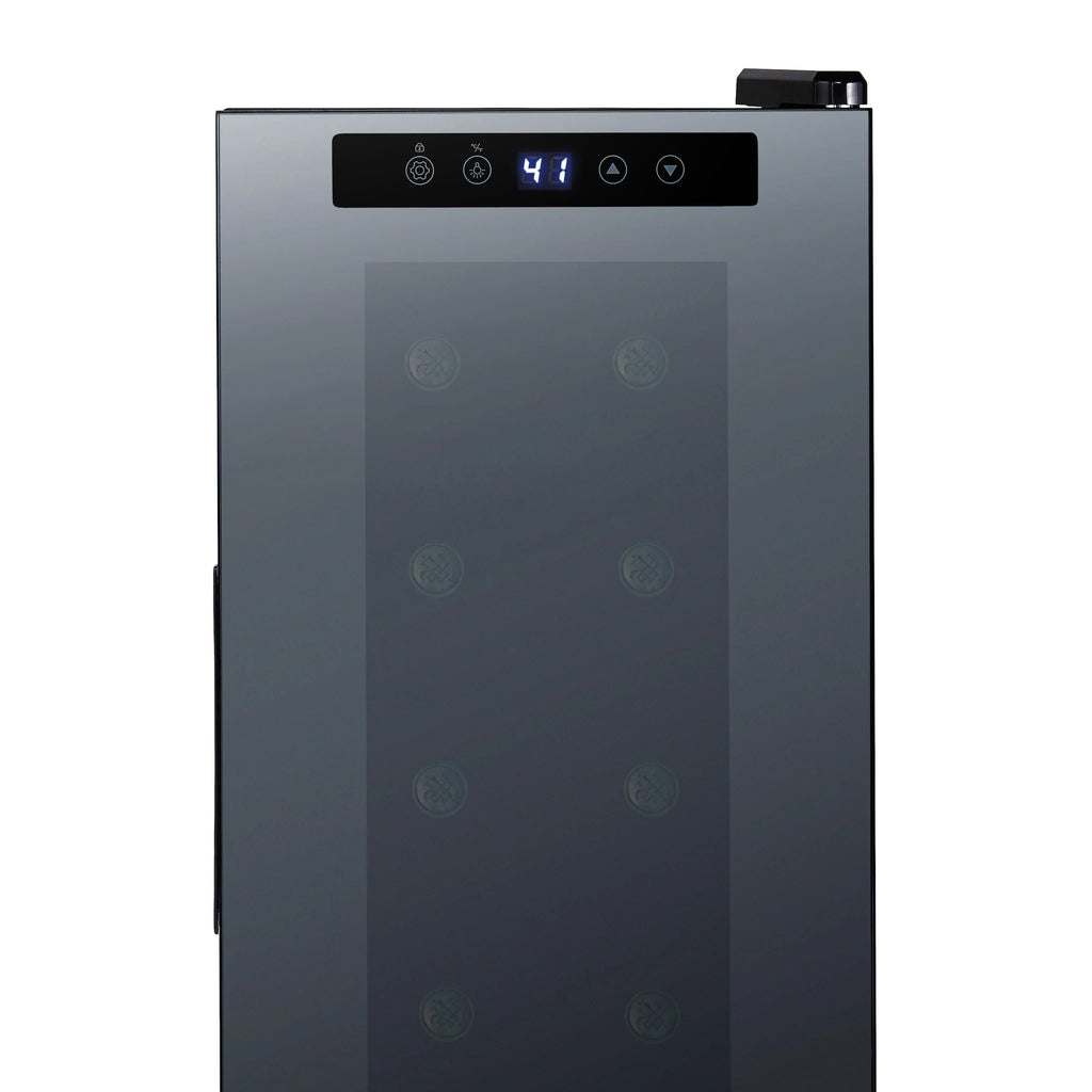 2025 Refrigerador de Vinos Independiente Newair® Negro – 12 Botellas – 13,6"