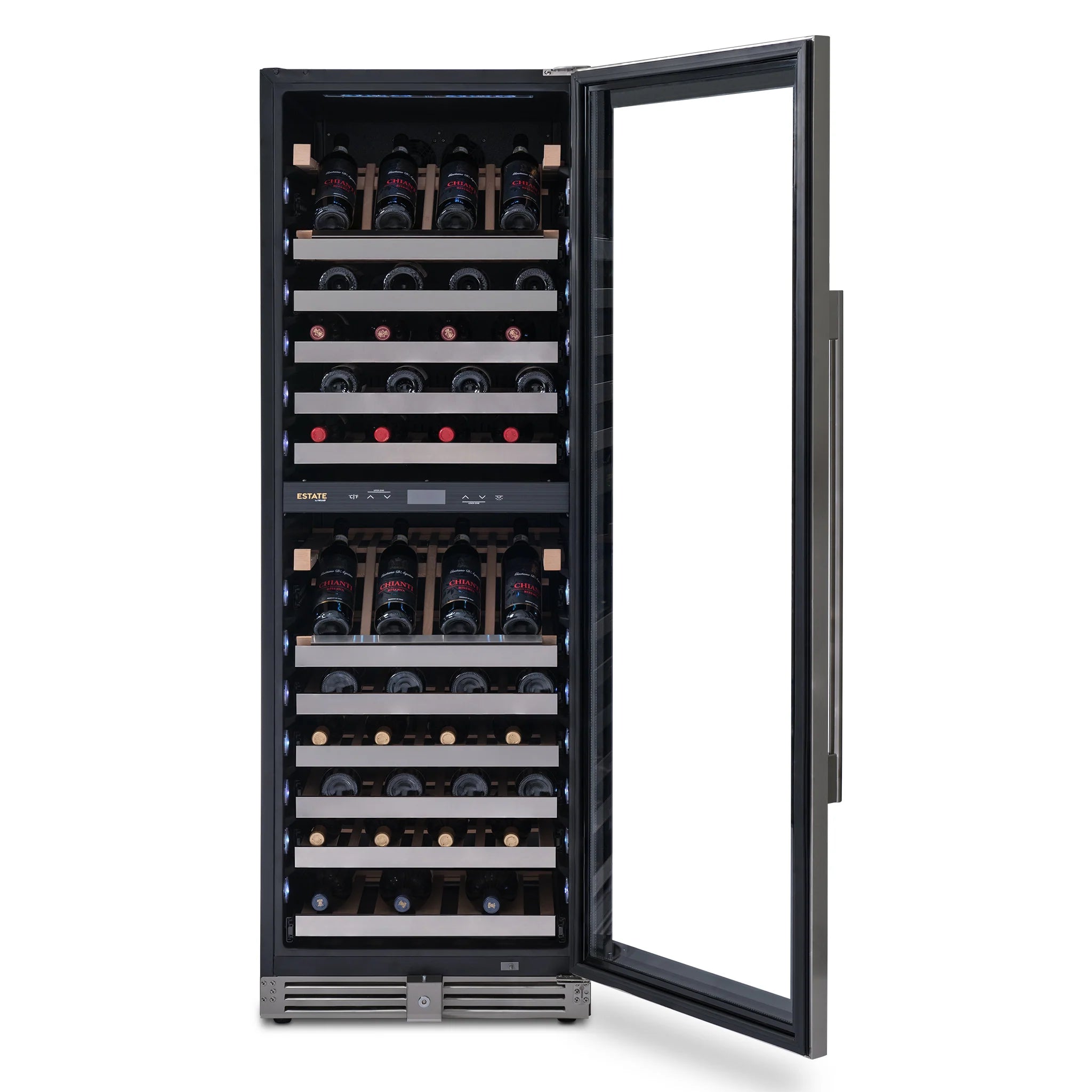 2025 Refrigerador de Vinos Independiente Newair ESTATE – Acero Inoxidable (160 botellas)